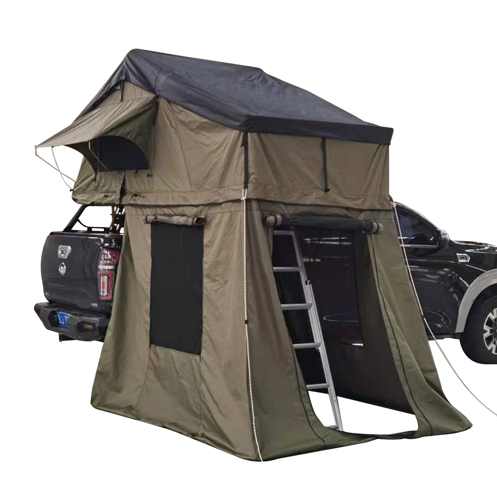 Roof Top Tent Annex Room - 防水サンシェード折りたたみ式ルーフトップカーファミリーキャンプ用屋外テント（オーニング付きアネックスルーム）