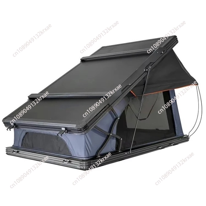 Roof Tent Hardshell Aluminum - 軽量三角形ハードシェルルーフトップテント フリップルーフトップテント 2人用 アルミ製カーキャンプ用ハードシェルルーフトップテント