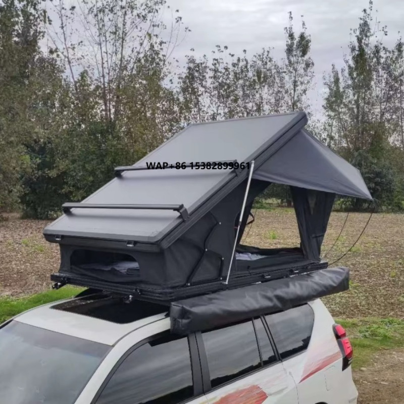 Roof Tent Hardshell Aluminum - 2025年新型Xヒンジロッド2-3人用アルミハードシェルルーフトップテント四季対応クイック自動開閉式