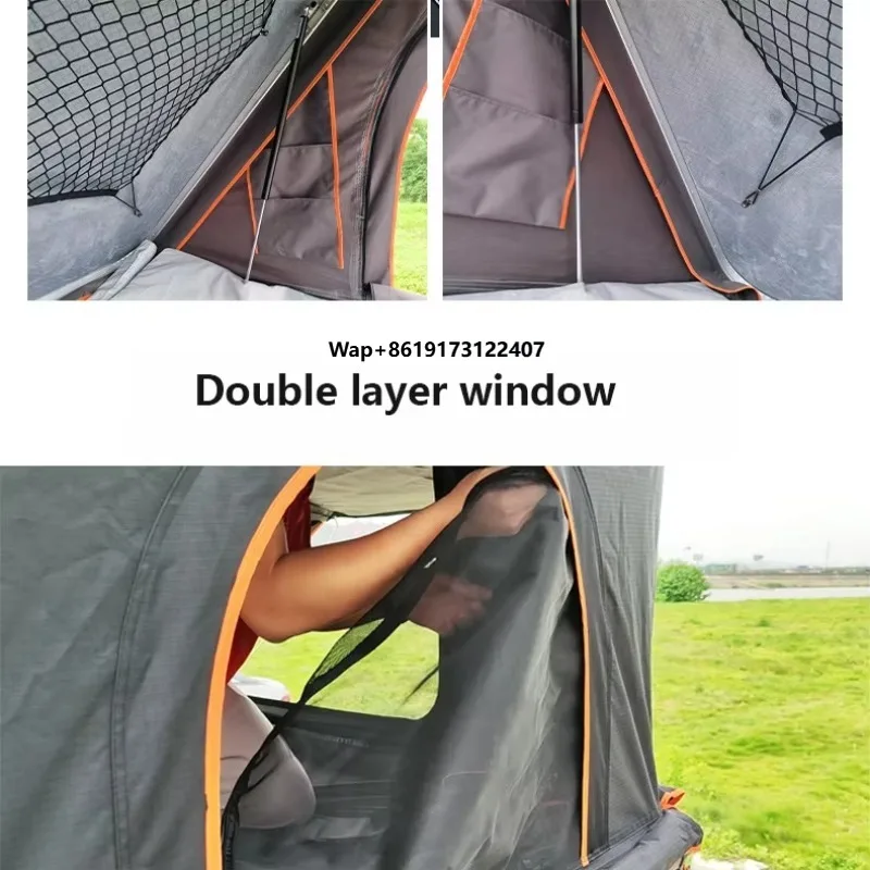 Roof Top Tent Ladder Telescopic - 2～3人用 四季対応 ABSハードシェル アルミ製伸縮式はしご 防水 車ルーフトップテント