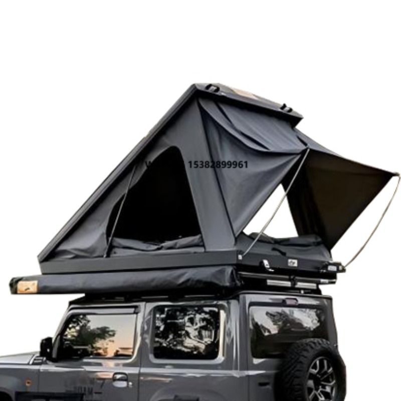 Roof Tent Hardshell Aluminum - 2～4人用軽量ハードシェルオックスフォード生地断熱キャンプ用ルーフトップテント、2～3人用アルミ製ルーフトップテント