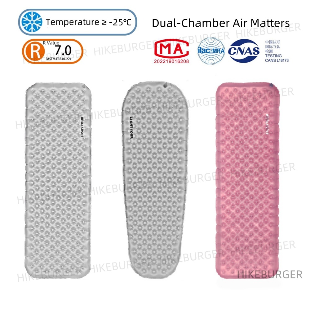 Camping Shower Tent Portable - ライトツアー R 値 7.0 アウトドアキャンプデュアルチャンバーエアマターズポータブル超軽量防湿マットテントハイキングスリーピングパッド