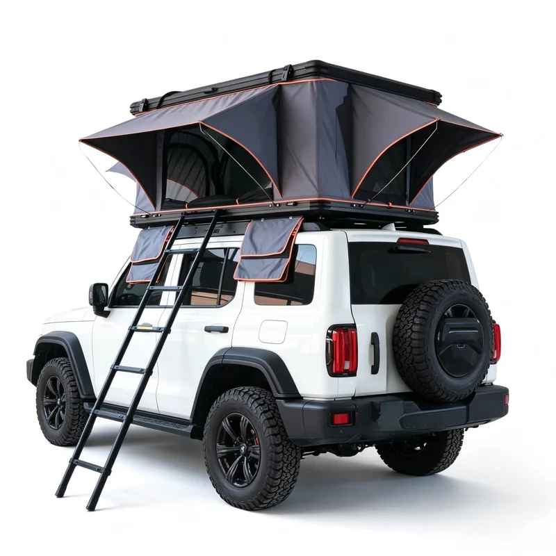 Roof Top Tent Hard Shell 2 Person - 人気商品 2人用 四季対応 ポップアップ式 ハードシェル ルーフトップテント