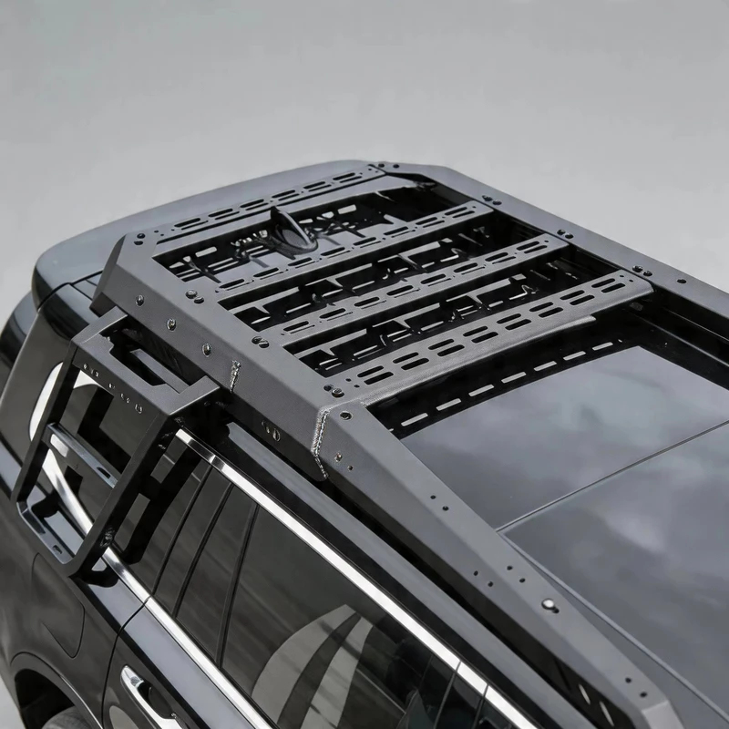 Overland Roof Rack Platform - ベストセラー ヘビーデューティーアルミプラットフォーム タンク500 Hi4-T オフロードルーフカーゴラック サイドラダーキット付き