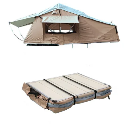 Roof Top Tent Soft Shell 3 Person - 高品質4シーズン対応ソフトシェルルーフトップテント 折りたたみ式ソフトカーキャンプ用4人用ルーフトップテント販売中