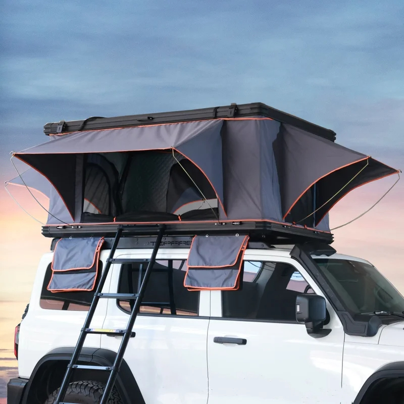 Roof Tent Hardshell Aluminum - アルミ製4人用ルーフトップテント ハードキャンピングカー アルミ製ルーフトップテント