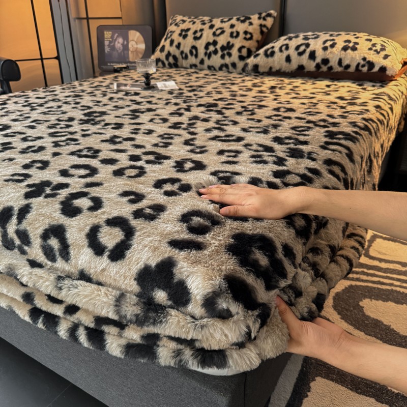 Roof Top Tent Mattress - 厚みのあるウサギの毛皮ベッドキャノピー単品冬用暖かいフリースコーラルベルベットフルラップマットレスプロテクター3点セット