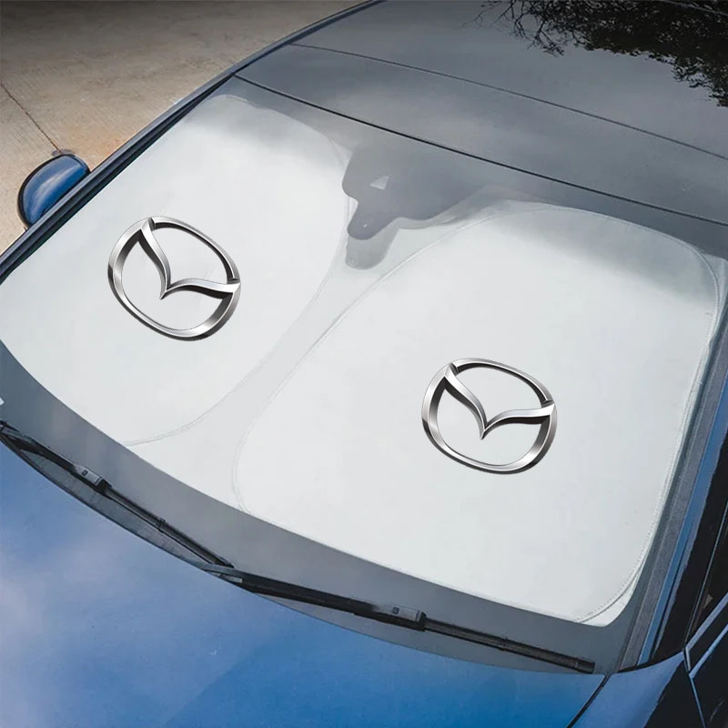 Car Awning 2.5M X 2.5M - 車用フロントガラスサンシェードカバー、バイザー、フロントウィンドウプロテクター、パラソル（マツダ3、CX5、6 BK、GH 2、CX3、CX30、MX5、5、CX7、CX9、RX8、MX3対応）