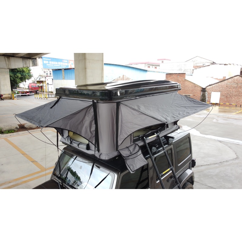 Roof Top Tent Ladder Telescopic - ホットセール中！自動開閉式ABSハードシェルカールーフトップテント 四季対応デザイン 伸縮式ラダー オックス生地使用