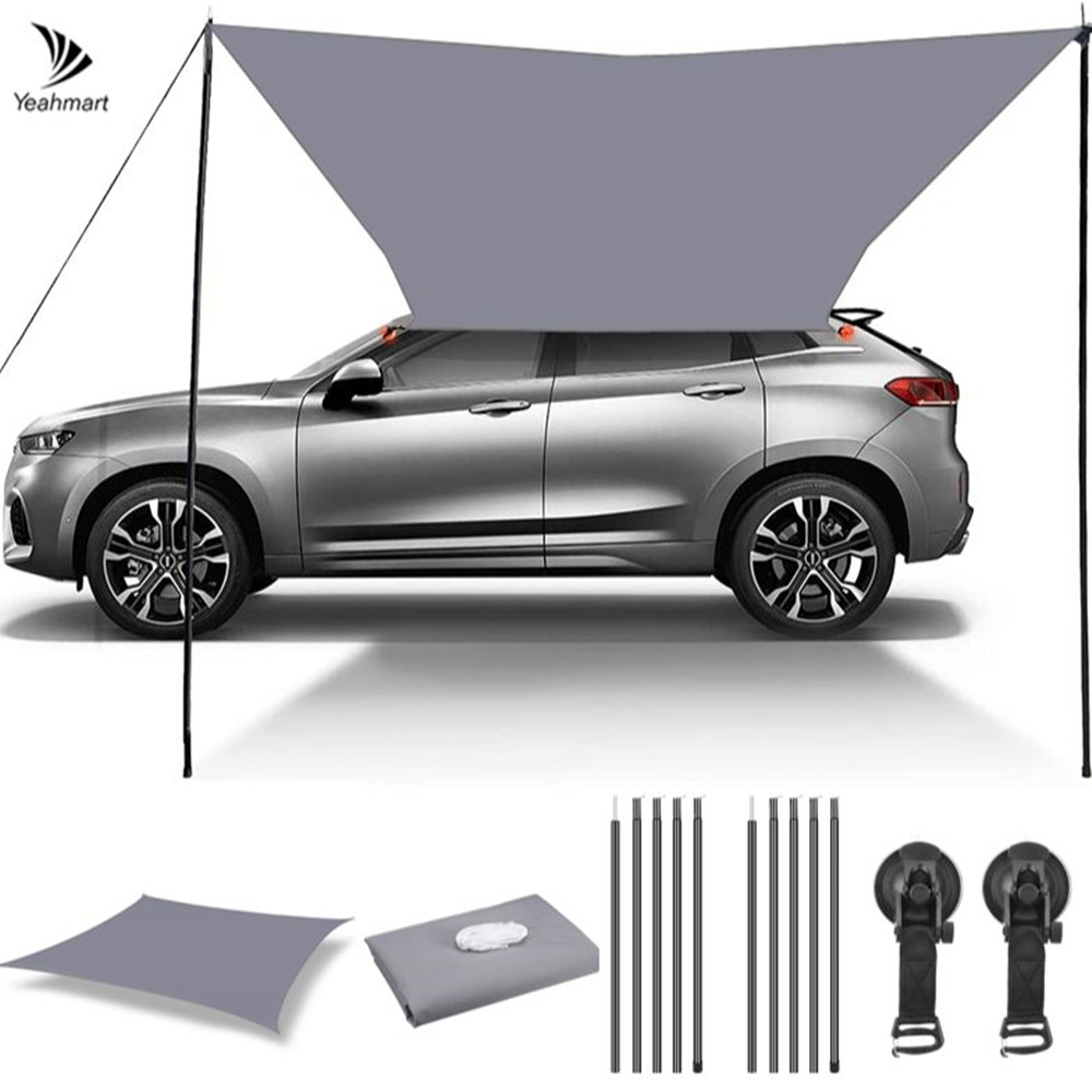 Roof Top Tent Annex Room - 車のシェルターシェードキャンプサイド車のルーフトップテントオーニング防水 UV ポータブルキャンプテント自動車屋上レインキャノピー