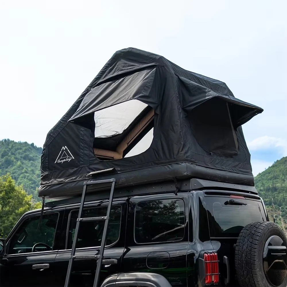 Roof Top Tent Soft Shell 3 Person - 工場卸売 ポータブル ソフトシェル 3人用 車載ルーフトップテント 自走旅行用