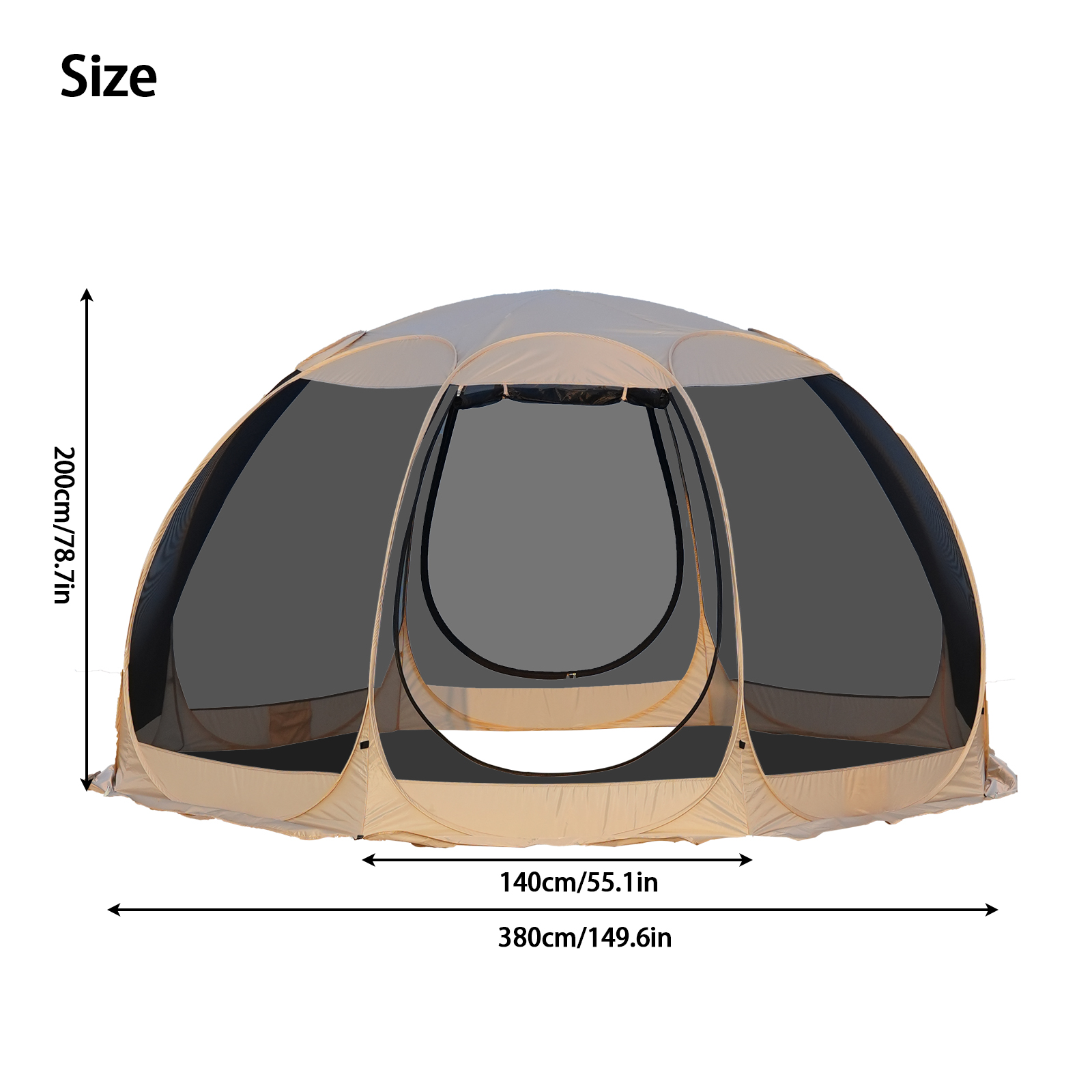 PAKICETUS ポップアップスクリーンテント 4～6人用 - Roof Top Tent Annex Room のレビューと価格