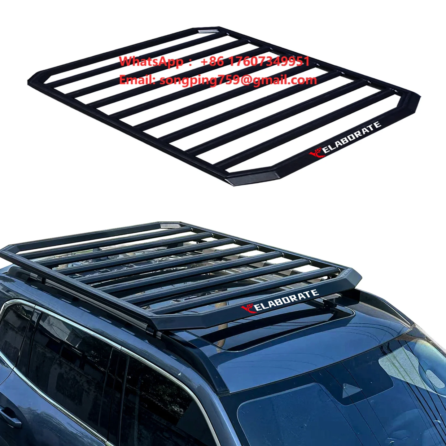 高品質アルミニウム製4x4クロスバー型ルーフキャリア。フォー - Roof Rack Crossbar Aluminum のレビューと価格