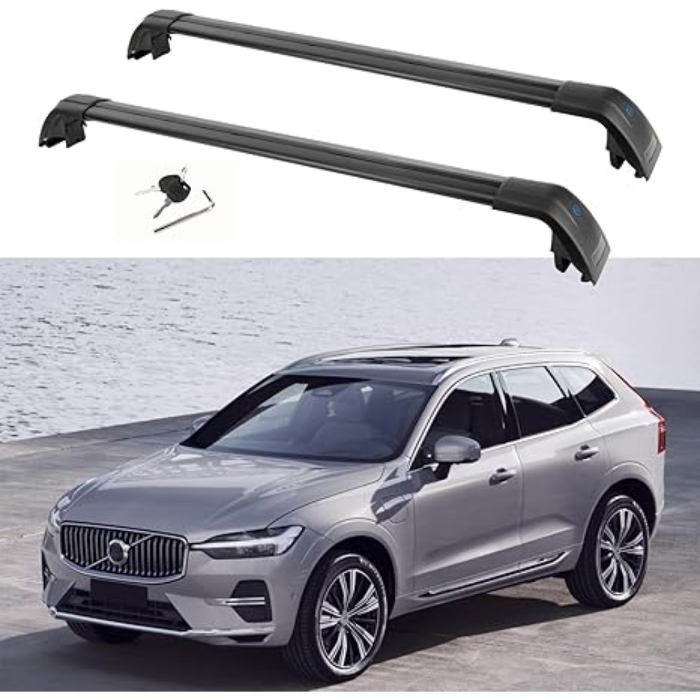 ボルボXC60 2018-2025用 アルミ製ルーフラック  - Roof Rack Crossbar Aluminum のレビューと価格