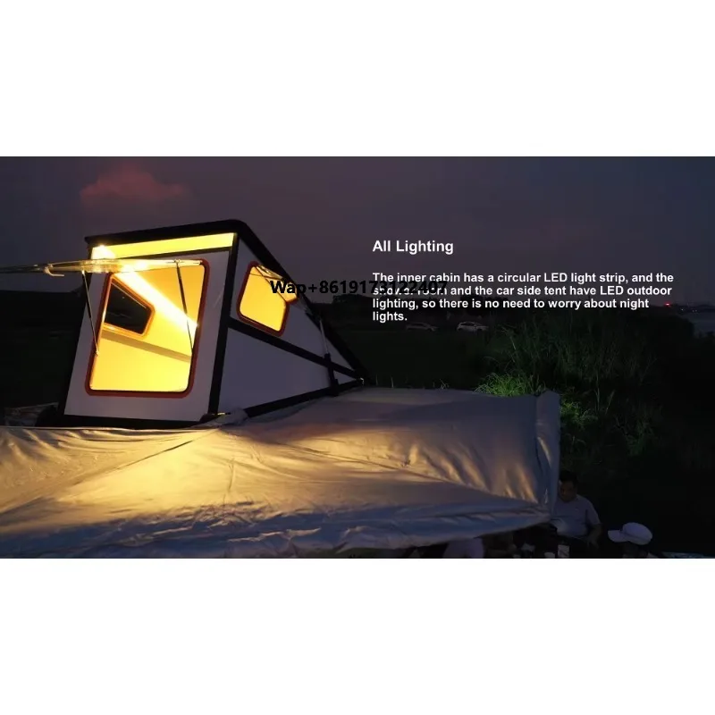 新型2人用自動折りたたみルーフトップテント アルミ製ハードシ - Roof Top Tent Hard Shell 2 Person のレビューと価格