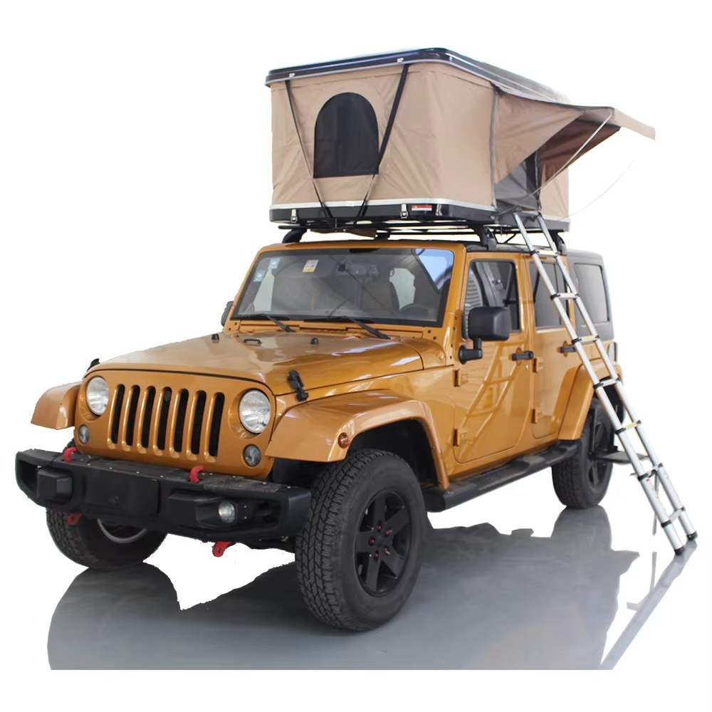 トップランキング1～2人用ハードシェルキャンピングルーフトッ - Roof Top Tent Ladder Telescopic のレビューと価格