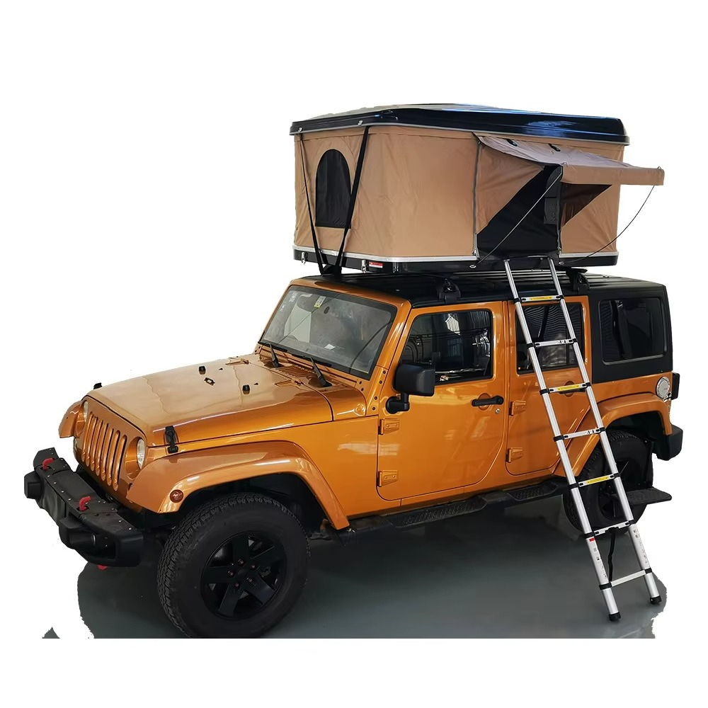 トップランキング1～2人用ハードシェルキャンピングルーフトッ - Roof Top Tent Ladder Telescopic のレビューと価格