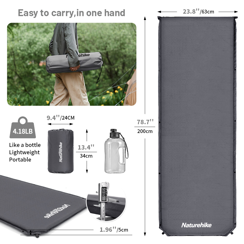 Naturehike 自己膨張マットレス D03 インフレー - Roof Top Tent Mattress のレビューと価格