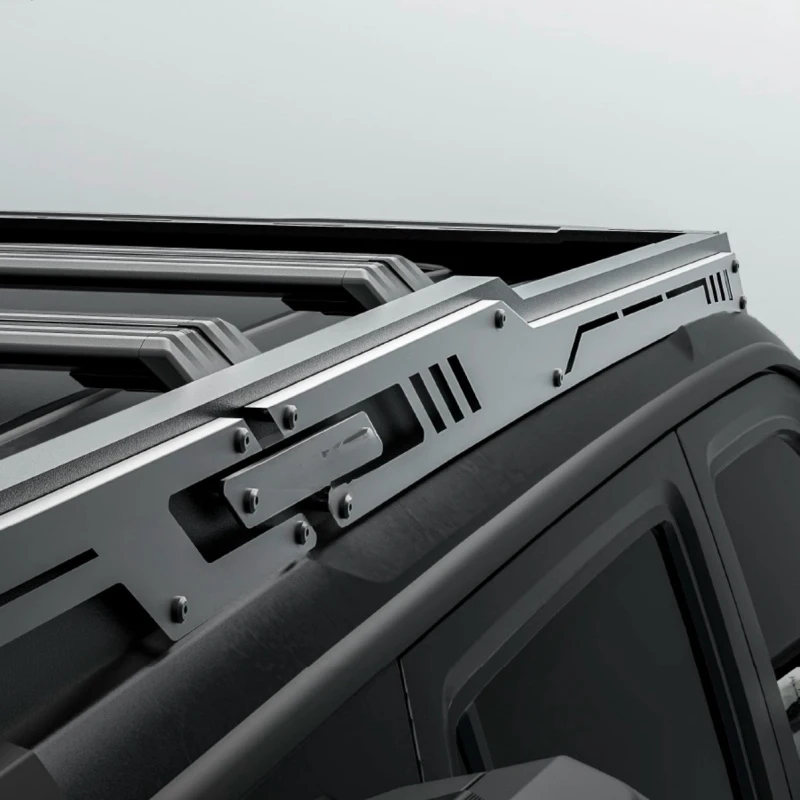 KQX高品質ヘビーデューティーアルミカーボンスチール製ルーフ - Overland Roof Rack Platform のレビューと価格