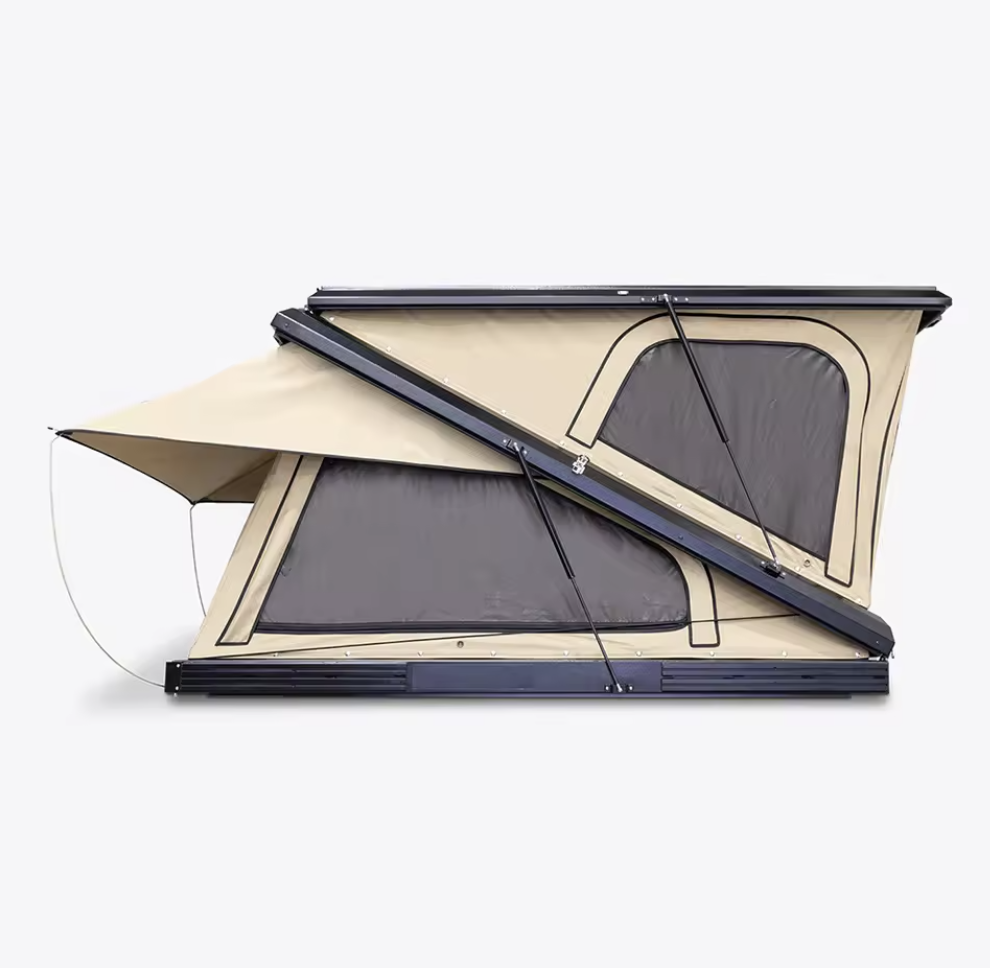 高品質なルーフテント。アルミニウム製のハードシェルで、3～4 - Roof Tent Hardshell Aluminum のレビューと価格