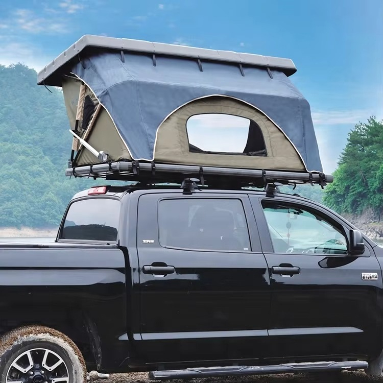 2022年新型キャンピングカー用2人乗り電動リモコン式ハード - Roof Top Tent Hard Shell 2 Person のレビューと価格