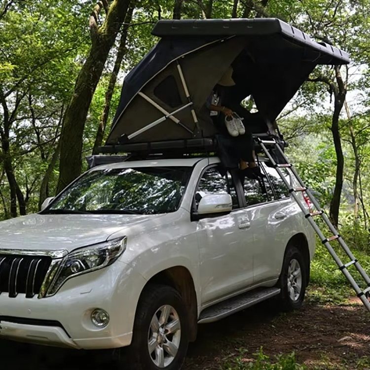 2022年新型キャンピングカー用2人乗り電動リモコン式ハード - Roof Top Tent Hard Shell 2 Person のレビューと価格