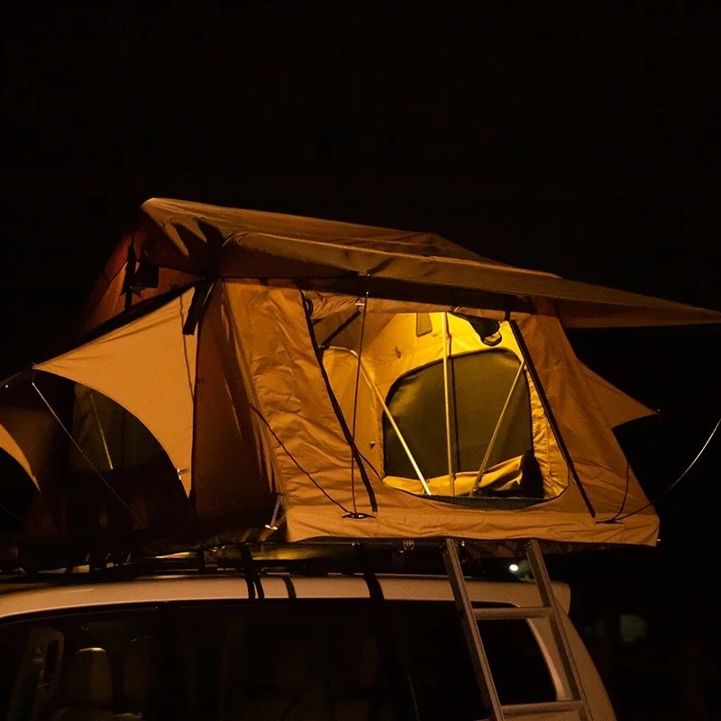 カスタムフィットのソフト防水ルーフトップテント、伸縮式はしご - Roof Top Tent Ladder Telescopic のレビューと価格