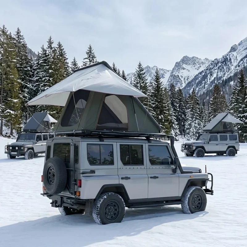 高品質な4x4オフロード用ABS製ハードシェルルーフテント。 - Roof Top Tent Mattress のレビューと価格