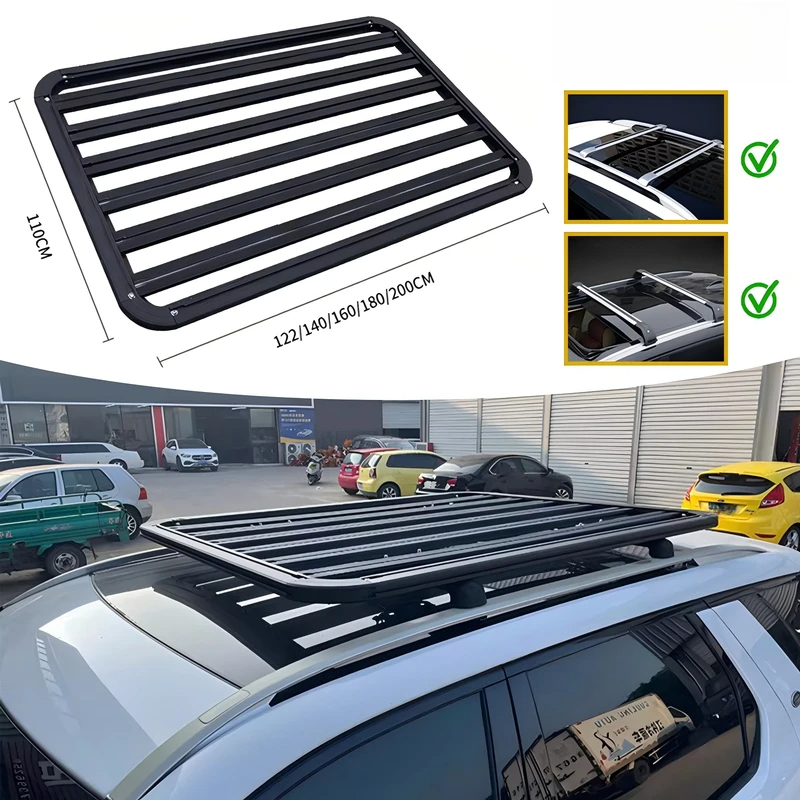 オーバーランドアルミ製ルーフプラットフォームボックスクロスバ - Overland Roof Rack Platform のレビューと価格