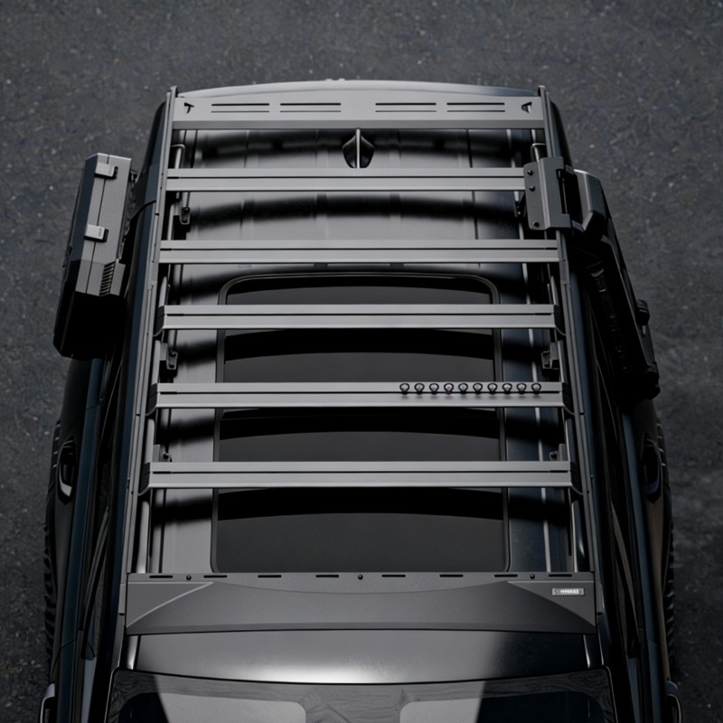 高品質ヘビーデューティーアルミカーボンスチール製ルーフプラッ - Overland Roof Rack Platform のレビューと価格