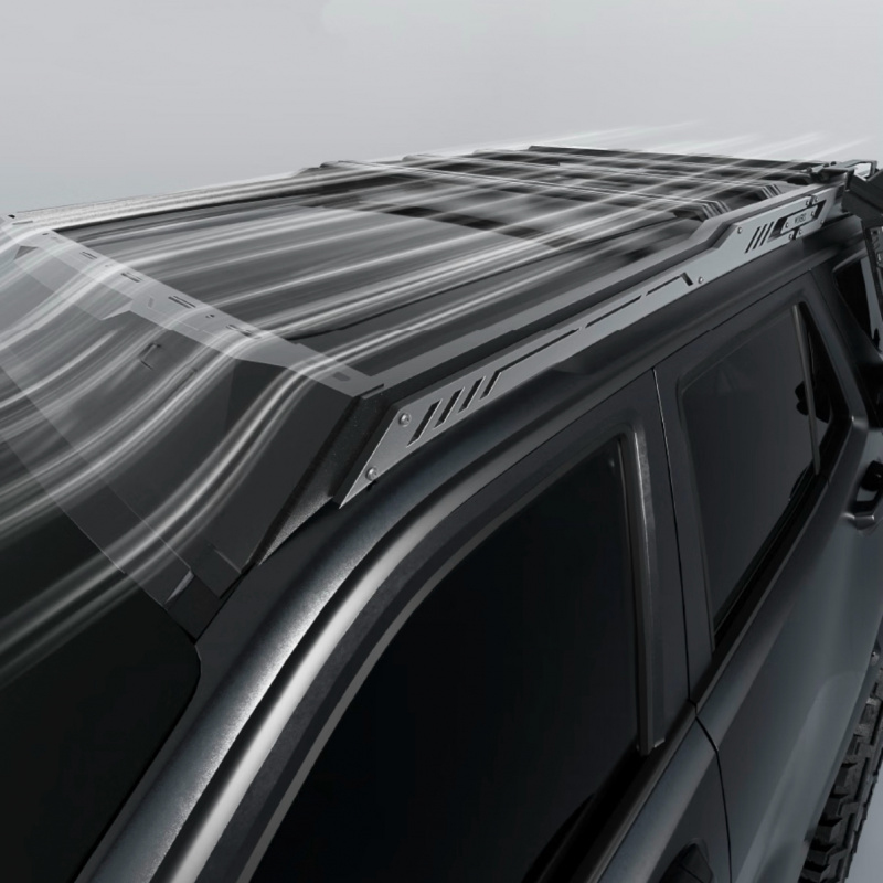 高品質ヘビーデューティーアルミカーボンスチール製ルーフプラッ - Overland Roof Rack Platform のレビューと価格