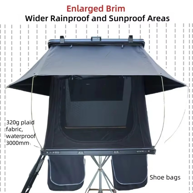 2～4人用軽量ハードシェルオックスフォード生地断熱キャンプ用 - Roof Tent Hardshell Aluminum のレビューと価格