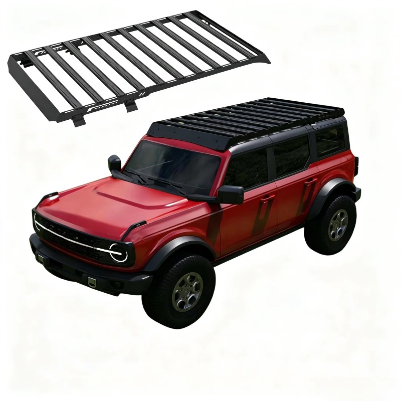 穴あけ不要のアルミ製ルーフラックプラットフォーム、頑丈な薄型 - Overland Roof Rack Platform のレビューと価格