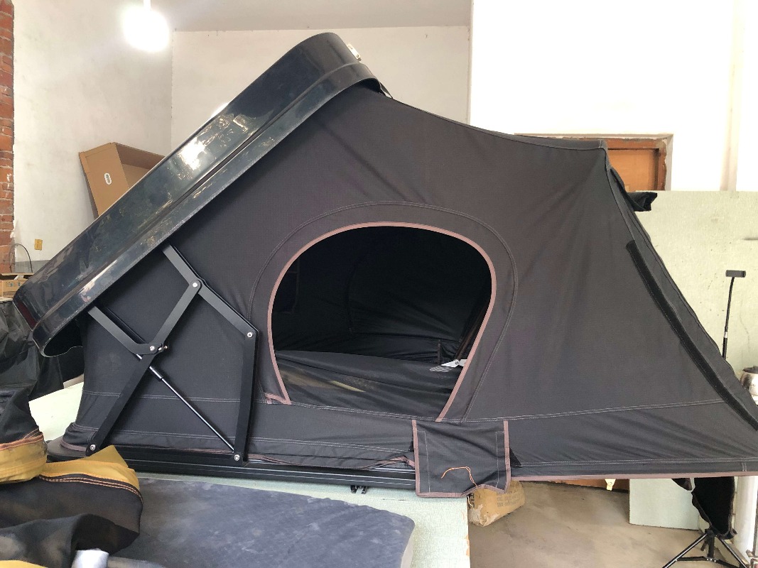 防水ABSハードシェル四季対応ルーフトップテント（SUVオフ - Roof Top Tent Ladder Telescopic のレビューと価格