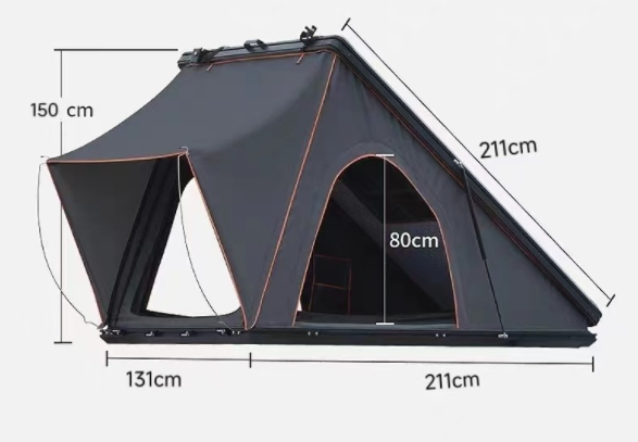オフロード4x4車用ルーフトップテント、ハードシェル伸縮式は - Roof Top Tent Ladder Telescopic のレビューと価格