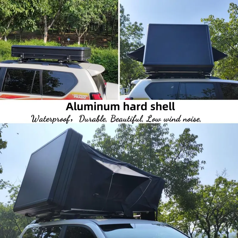 XLサイズ、4人用、防水、アルミ製ハードシェル、自動設営式、 - Roof Top Tent 4 Person Xl のレビューと価格
