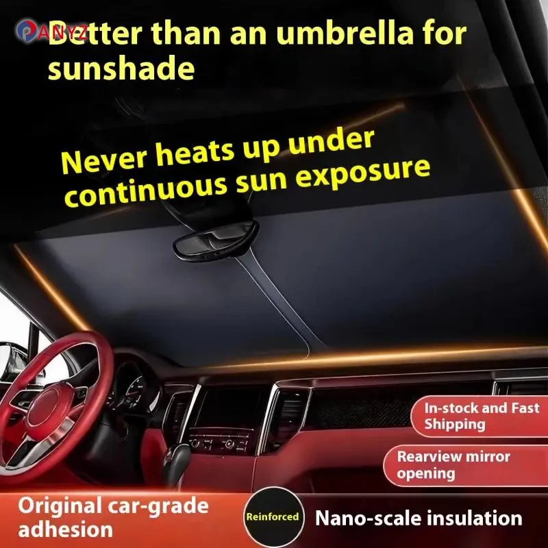 車のフロントガラスサンシェードルノークリオ 2 3 4 5  - Car Awning 2.5M X 2.5M のレビューと価格