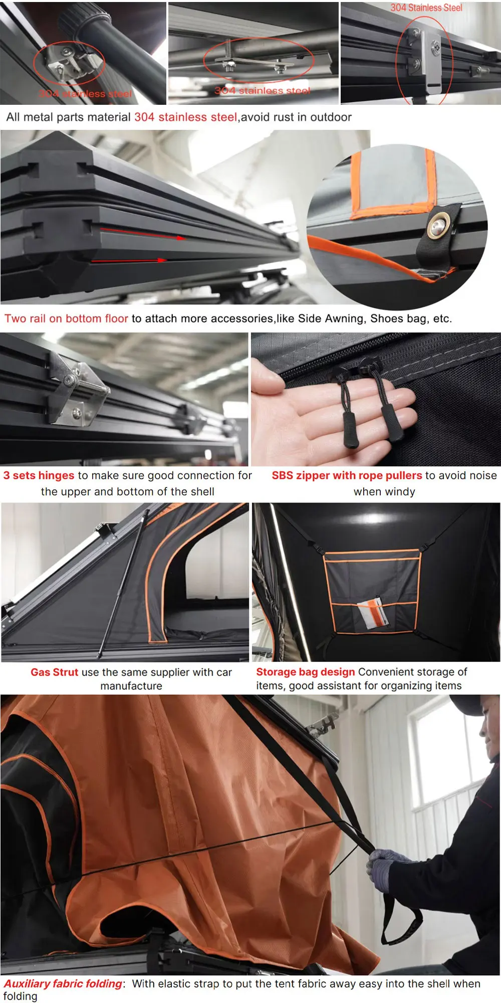 キャンプ用屋外カールーフトップテント キャンプ アルミ製 4 - Roof Tent Hardshell Aluminum のレビューと価格