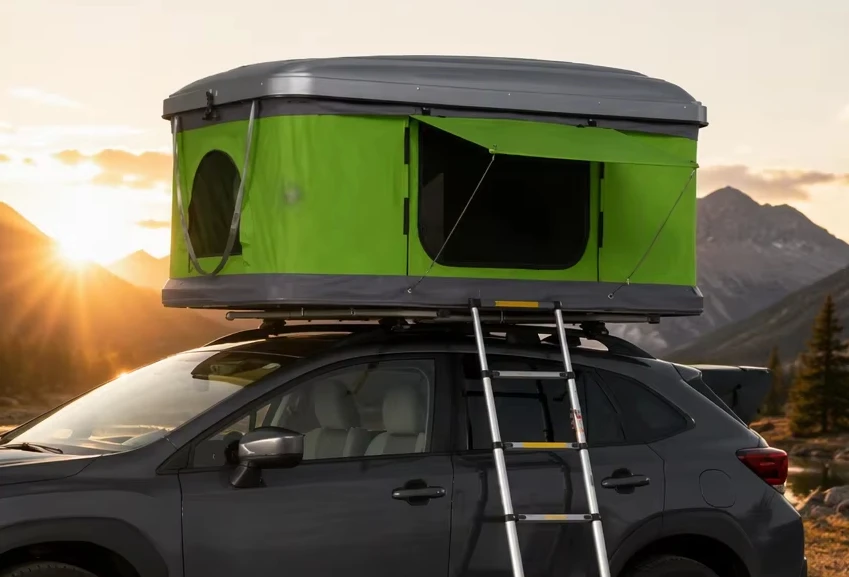 2人用自動式アルミ製ハードシェルRTT、4シーズン対応防水防 - Roof Top Tent Hard Shell 2 Person のレビューと価格