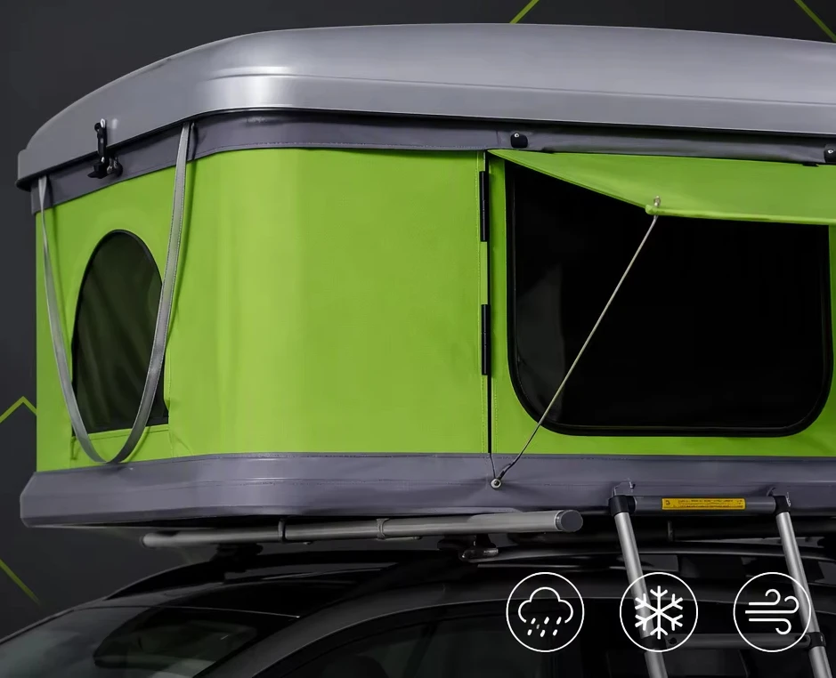 2人用自動式アルミ製ハードシェルRTT、4シーズン対応防水防 - Roof Top Tent Hard Shell 2 Person のレビューと価格