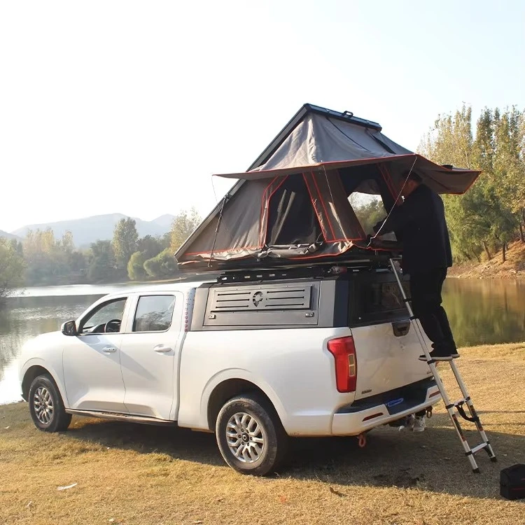 4x4キャンプ用アクセサリー。2人用、二重構造のアルミ製ハー - Roof Top Tent Hard Shell 2 Person のレビューと価格