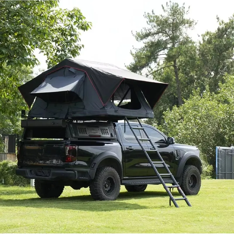 3人用アルミ製ソフトシェルルーフトップテント。4WDオフロー - Roof Top Tent Soft Shell 3 Person のレビューと価格