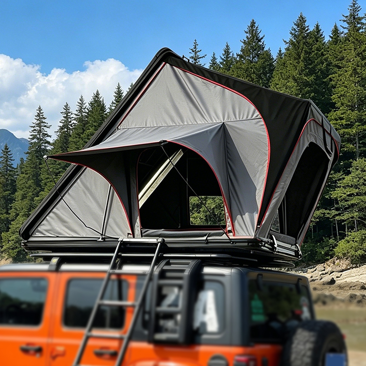 オールシーズン対応 2人用 ワイルドランド 4x4車用 アル - Roof Top Tent Hard Shell 2 Person のレビューと価格
