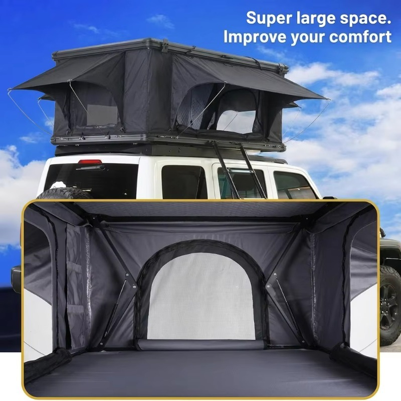 17cm超薄型アルミハードシェルルーフトップテント 油圧式自 - Roof Top Tent Hard Shell 2 Person のレビューと価格