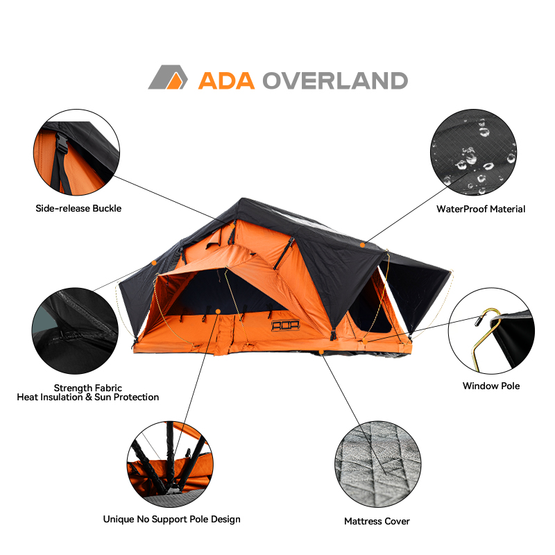 工場価格 カバーレス 2.4m 長さ 大型スペース ソフトシ - Roof Top Tent Soft Shell 3 Person のレビューと価格