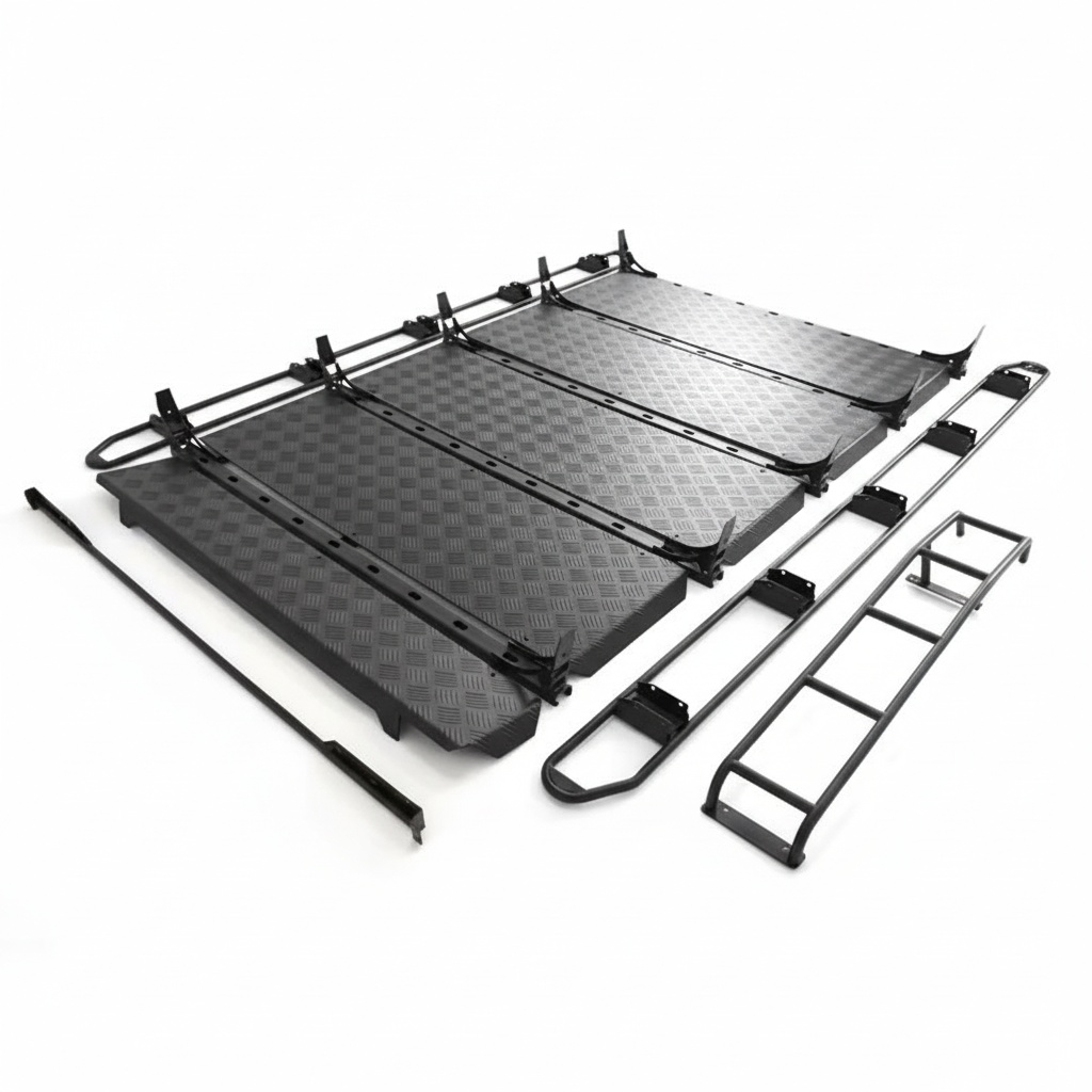 ルーフラック アルミ＆スチール製 カーゴキャリア、W463  - Roof Rack Crossbar Aluminum のレビューと価格
