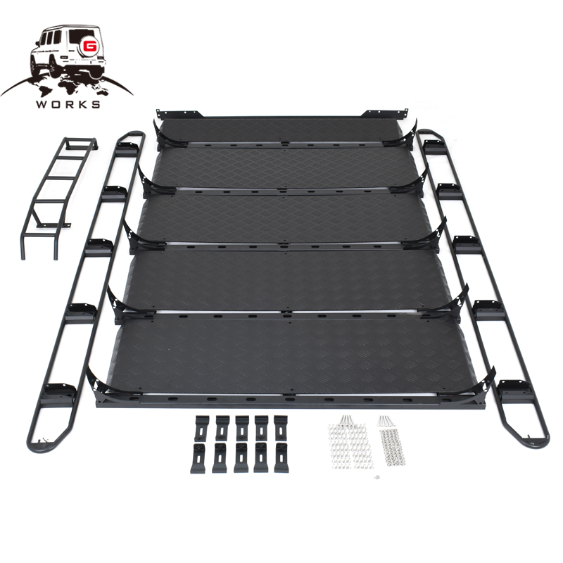 ルーフラック アルミ＆スチール製 カーゴキャリア、W463  - Roof Rack Crossbar Aluminum のレビューと価格