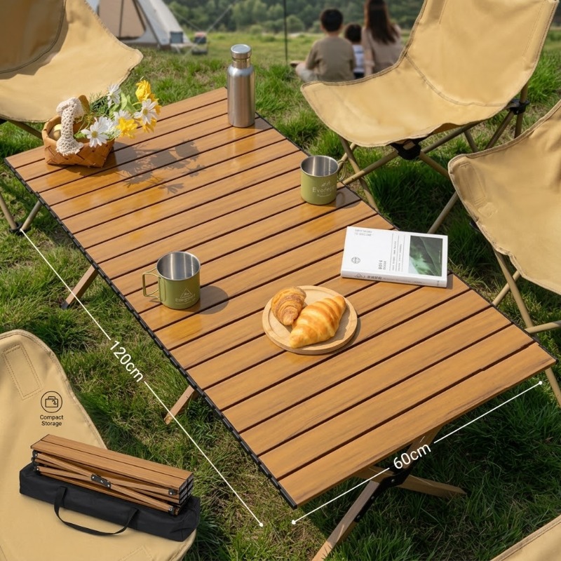 折りたたみ式のポータブルエッグロールテーブル。60cm/12 - Camping Shower Tent Portable のレビューと価格