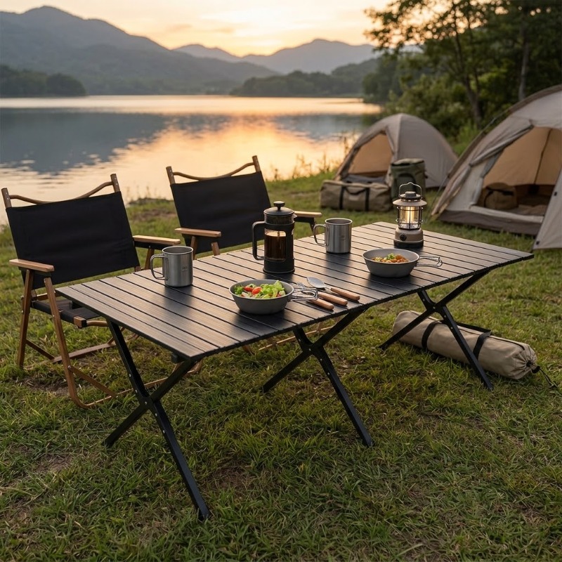 折りたたみ式のポータブルエッグロールテーブル。60cm/12 - Camping Shower Tent Portable のレビューと価格