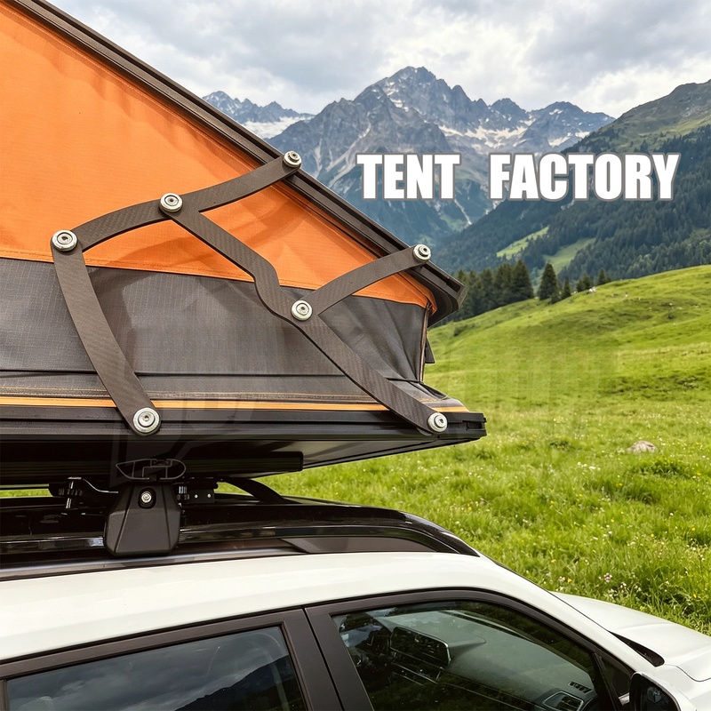 高品質4シーズン防水超軽量トライアングルハードシェルルーフト - Roof Top Tent Hard Shell 2 Person のレビューと価格
